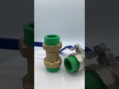 Zawór kulowy z podwójnym złączem mosiężnym o średnicy 110 mm, cięższy, z pełnym przelotem