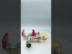 Zewnętrzny chromowany mosiężny kurek ze stalowym uchwytem