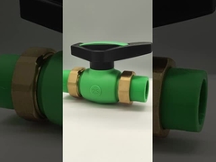 PPR Plast powlekany podwójny zawór kulkowy instalacja wystawiona na działanie Importowane surowce