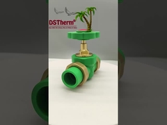 PPR Trójwymiarowy podwójny zawór kulkowy wystawiony Instalacja dostosowany rozmiar