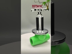 PPR chromowany zawór kulkowy luksusowy z rączką krzyżową miedzianą miedzianą