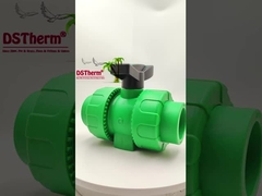 Zamknięta Kula PPR Podwójny zawór kulkowy z plastikową kulą S2.5 20-63MM Logo dostosowane