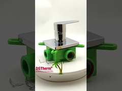 3 Ways Ppr Chrome Plated Mixer Shower Valve z kwadratowym panelem 20 25mm 2 w 1 Out