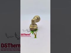 Kolano z gwintem żeńskim Pex Mosiężne Okucia Mosiężny Kolor Dostosowane Logo Okucia Śrubowe Średnia Waga