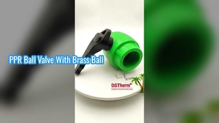 Trwały zawór kulowy PPR z mosiężną rękojeścią z kulką