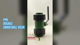 Zawór kulowy z podwójnym złączem PPR Łatwa instalacja