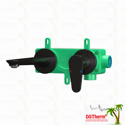 PPR Basin Valve Ukryty Mixer Valve Faucet do zimnej ciepłej wody Czarny kolor Ppr Brass Faucet