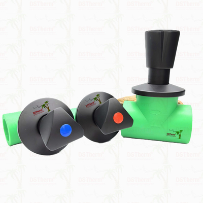 Ppr Czarny zawór zatrzymujący z trójkątnym uchwytem BlackFlow Precision Valve Electrophoretic Black Coating