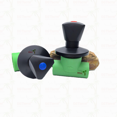 Ppr Czarny zawór zatrzymujący z trójkątnym uchwytem BlackFlow Precision Valve Electrophoretic Black Coating