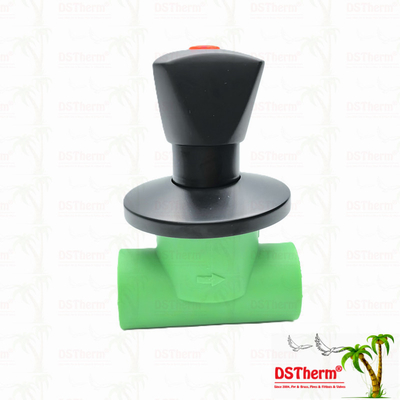 Ppr Czarny zawór zatrzymujący z trójkątnym uchwytem BlackFlow Precision Valve Electrophoretic Black Coating