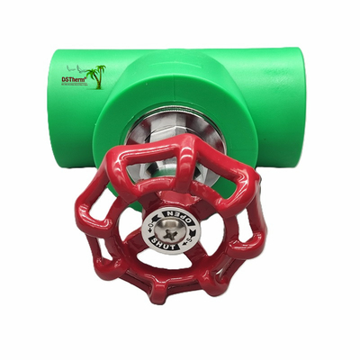 Czarny zawór zatrzymania PPR z chromowanym / mosiężnym kolorem wkładu ISO 15784 certyfikowany globalny zawór 20-110 mm