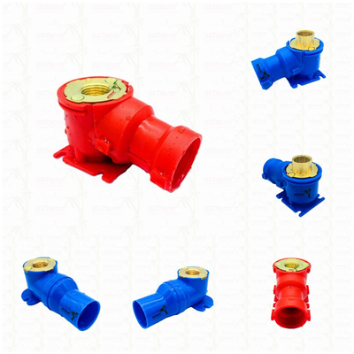 PEX Fittings Niebieski PEX Łokieć odporny na korozję Elastyczna instalacja Kolor dostosowany
