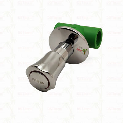 PN25 PPR Stop Valve 20-40mm Chromowany z uchwytem antypoślizgowym