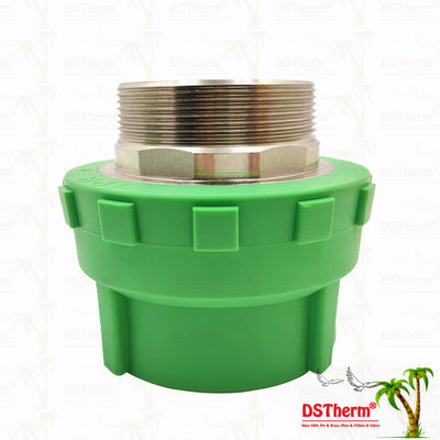 PPR Mężczyzna Węzłowy sprzęgło Plastikowe PPR Rurowe łączniki 75 * 2 1/2 "Kustomowany rozmiar