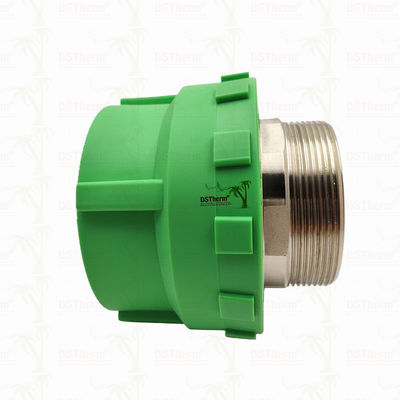 PPR Mężczyzna Węzłowy sprzęgło Plastikowe PPR Rurowe łączniki 75 * 2 1/2 "Kustomowany rozmiar