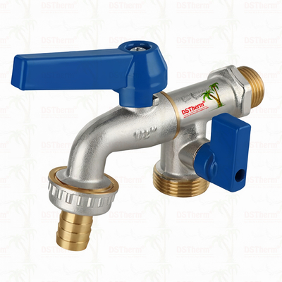 Średni klasyczny uniwersalny aluminiowy uchwyt podwójny wylot kran mosiężny kran mosiężny kran 1/2 "* 3/4" * 3/4"