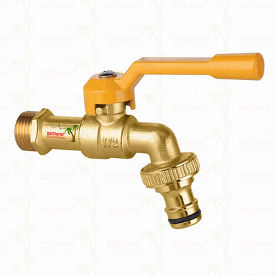 Gold Plated Heavy Duty Classic Aluminum Handle Bibcocks Spigot Water Tap Water Spout Faucet