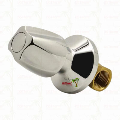 Zawór odcinający z mosiądzu chromowanego, zawór globalny, styl południowoamerykański A 1/2"-1"