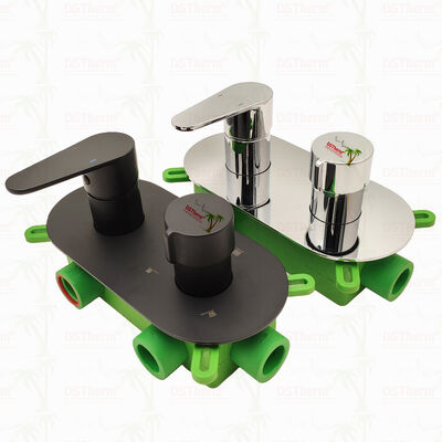 PPR 5-drogowy czarny zawór mieszający do prysznica do kontroli temperatury i przepływu