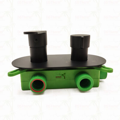 PPR 5-drogowy czarny zawór mieszający do prysznica do kontroli temperatury i przepływu