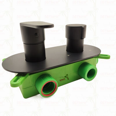 PPR 5-drogowy czarny zawór mieszający do prysznica do kontroli temperatury i przepływu