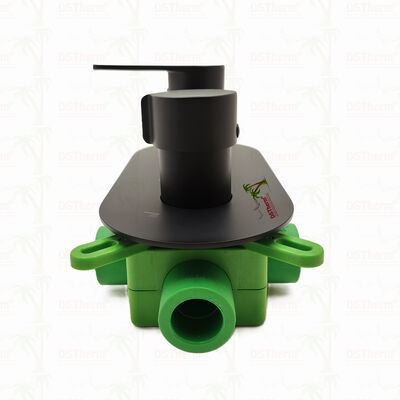 PPR 5-drogowy czarny zawór mieszający do prysznica do kontroli temperatury i przepływu