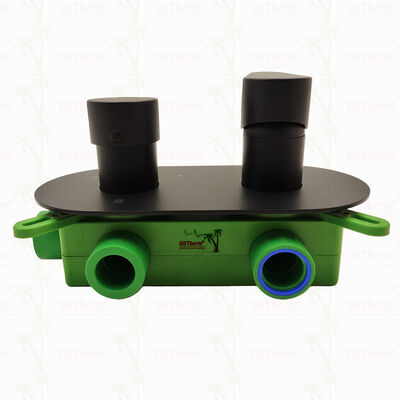 PPR 5-drogowy czarny zawór mieszający do prysznica do kontroli temperatury i przepływu