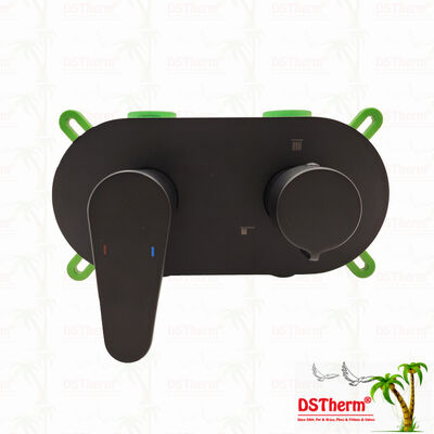 PPR 5-drogowy czarny zawór mieszający do prysznica do kontroli temperatury i przepływu