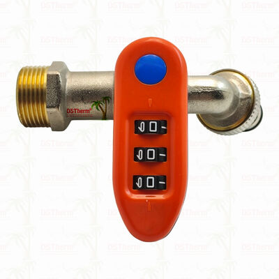 Chrome Plated Lockable Handle Ball Bibcocks New Design Luggage-style mechanical lock 1/2"-3/4"