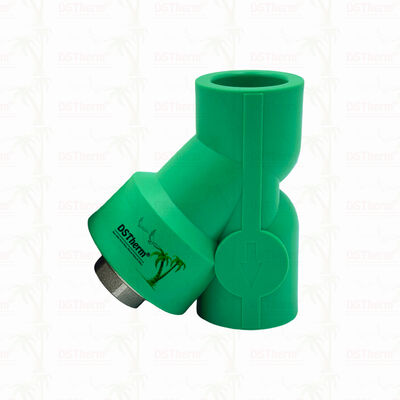 PPR Strainer Valve PN25 Kompaktowy zawór filtracyjny w kształcie Y 20 32 mm dla systemów wodociągowych