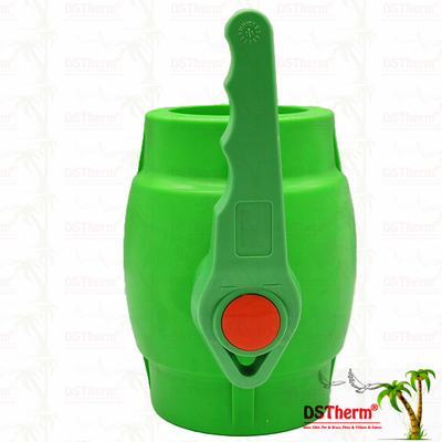 PPR Plastic Ball Valve z uchwytem waving i brązowym piłką ergonomiczną 20-63mm