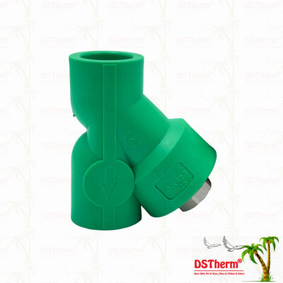 PPR Strainer Valve PN25 Kompaktowy zawór filtracyjny w kształcie Y 20 32 mm dla systemów wodociągowych